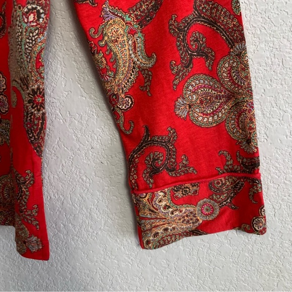 LRL Ralph Lauren Pajama PJ Set  Womens M Shirt Pants Christmas Print Monogram - Picture 6 of 16